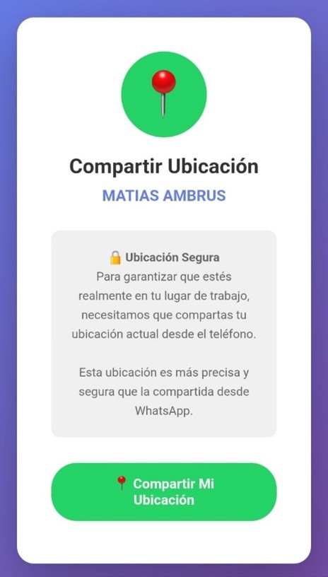 Ejemplo de fichada WhatsApp 3